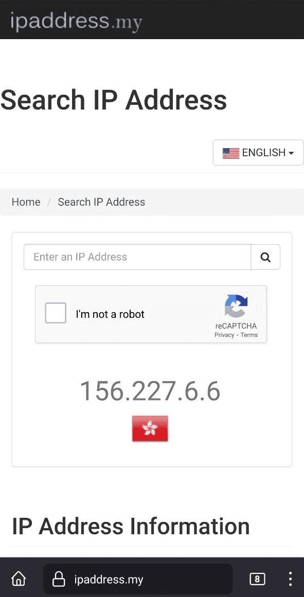 проверим с помощью любого ресурса, отображающего выходной IP-адрес
