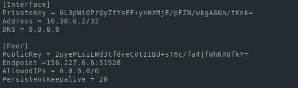 Настройка Wireguard для телефона